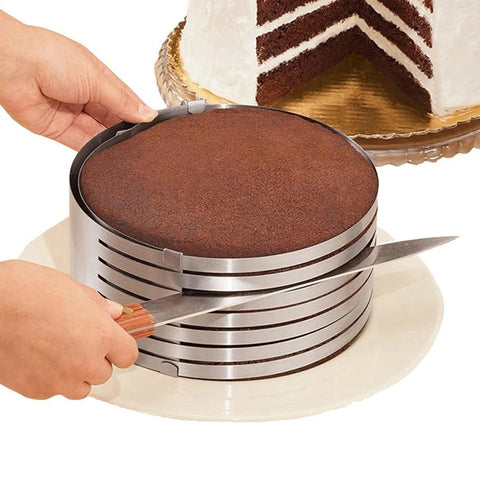 Stainless Steel Bakeware Cutting Tool Scalable, Adjustable 24-30cm