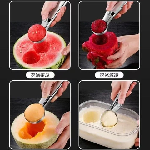 Stainless Steel Dual-Purpose Ice Cream Spoon