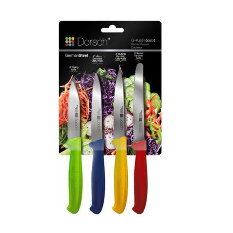 Dorsch 4-Piece Knife Set with Stainless Steel Blades