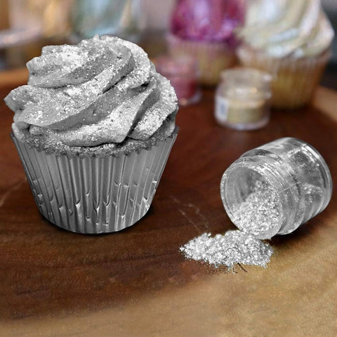 Edible Glitter Silver - Food-Safe Decoration