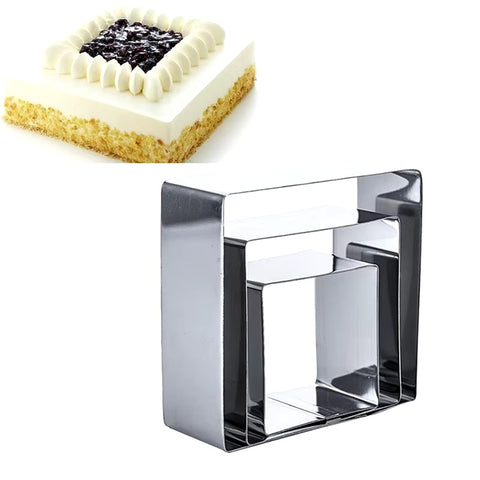 Stainless Steel Square Mousse Cake Ring Cake Mold Cake Decorating Mold