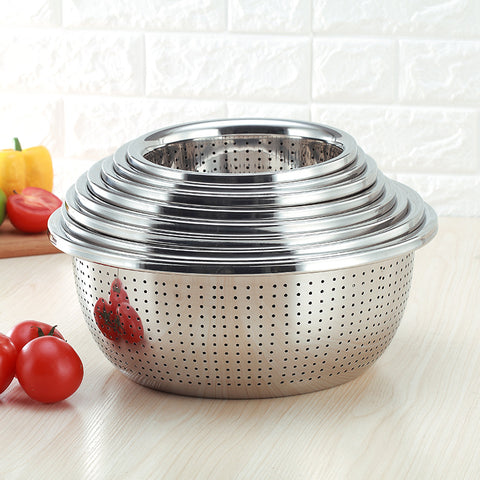 Stainless Steel Rice Sieve Strainer Basket for Kitchen