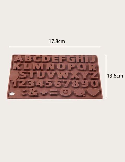 Number Desgin Chocolate Mold Chocolate Letters Mold Silicone Mould