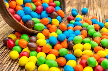 Rainbow Crunchy Bites - Colorful Chocolate-Coated Treats