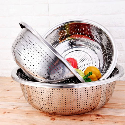 Stainless Steel Rice Sieve Strainer Basket for Kitchen