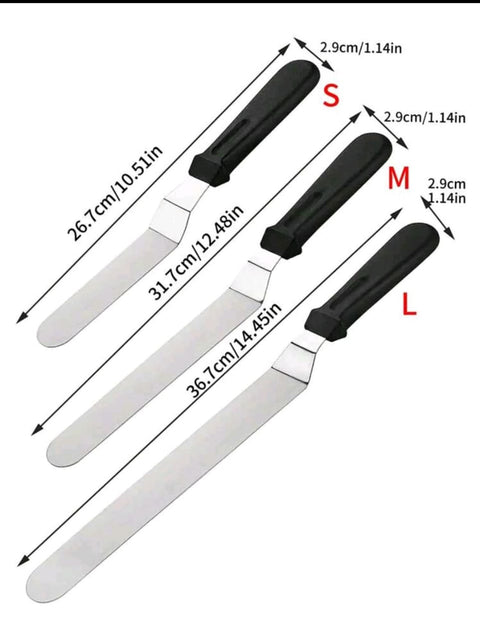 Baking Tool-Stainless Steel Cream Spatula 6/8/10in