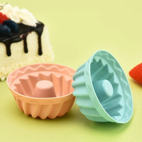 6 PCS Silicone Muffin Mold, Large, Non-Stick & BPA Free