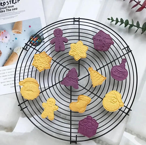 4Pcs Cookie Cutters Christmas-Baking Mould Cookie Stamp Biscuit DIY Mold Fondant Cake Decorating Tools