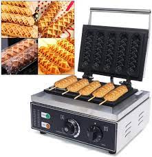 Hotdog Waffle Maker, Unique Corn Dog Design, Easy-to-Use