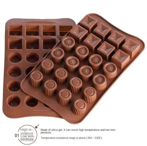 24 Cavity Silicone Chocolate Candy Cake Baking Mold