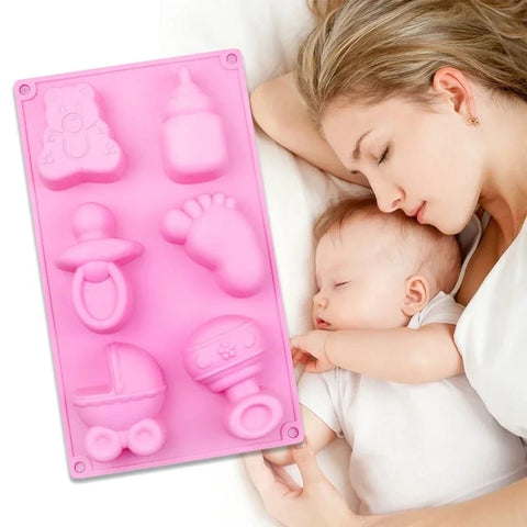 Baby Silicone Mold for Cake Decorating, DIY Fondant Tools