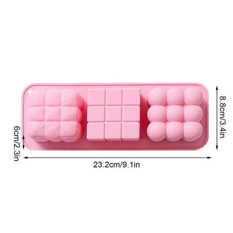 3 IN 1 BUBBLE SILICONE CANDLE CHOCOLATE