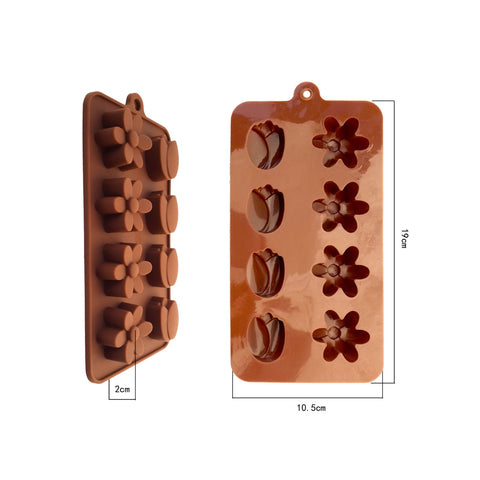 Silicone Tulip Flower Chocolate & Jelly Mold by Munchies House