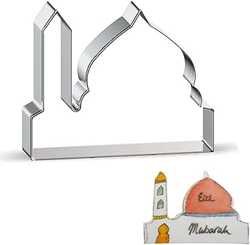 Eid Mubarak Cookie Cutters Biscuit Stencils Moulds - Islamic Masjid