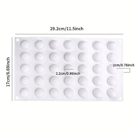 Mini Semi Round Ball Shape Silicone Mold for Cake & Chocolate