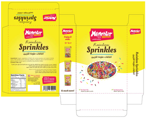 Rainbow Sprinkles for Desserts, Colorful Cake Decor