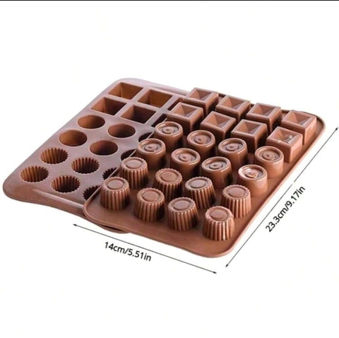 24 Cavity Silicone Chocolate Candy Cake Baking Mold