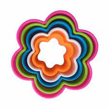 Flower Shape Plastic Cutter Set 5pcs – Versatile Kitchen Tool