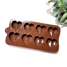 Diamond Heart Silicone Chocolate Mold | Crafting Essentials