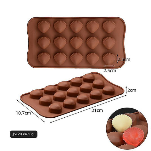 Seashell Silicone Chocolate Mold for Beach-Themed Treats
