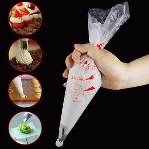 Icing Bags Master 100 pcs - Durable, Food Grade Piping Bags