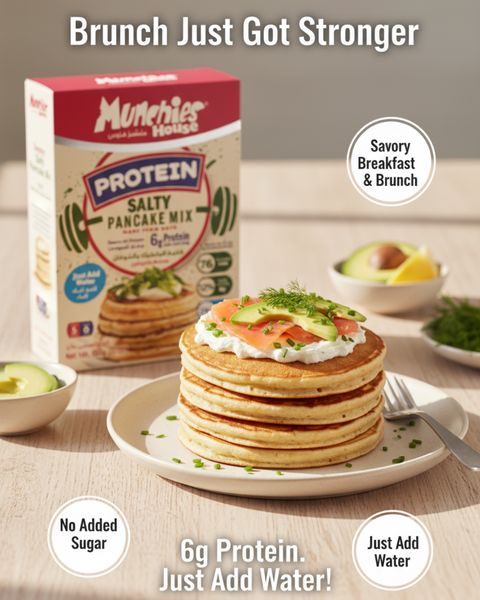 Salty Protein Pancake Mix, Egg-Free, Ready-to-Make