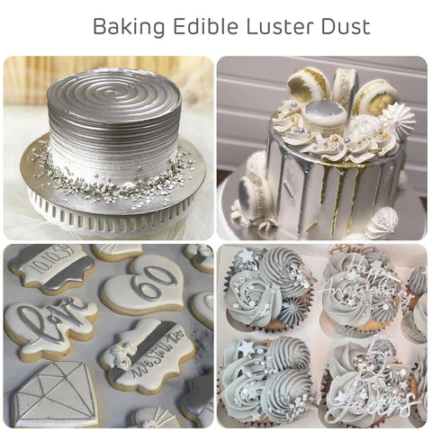 Silver Dust Powder for Mousse Cake Soft Candy