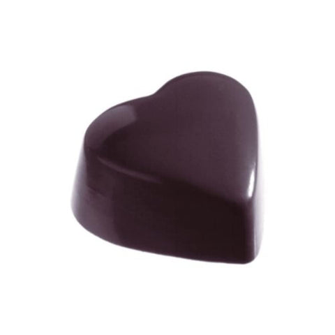Heart Shaped Chocolate Mold, Clear Polycarbonate, Handmade Crafting
