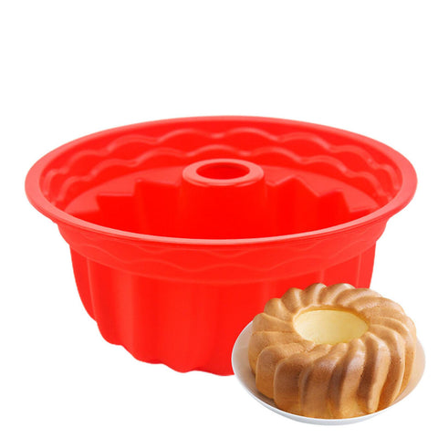 Silicone Cake Pan, Round, 24 cm, Non-Stick, BPA-Free