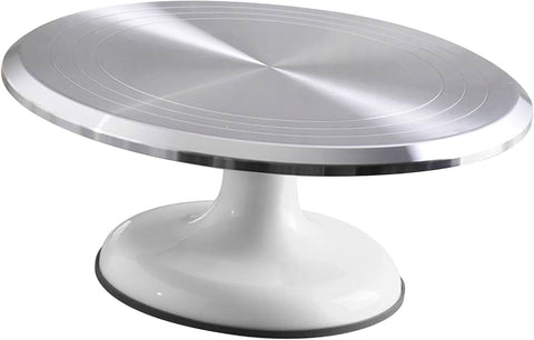 Senior Piping Turntable - Sturdy Aluminum 12 Inch (31cm) Cake Stand