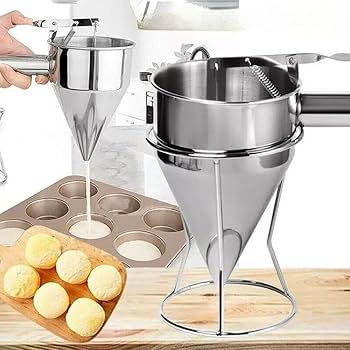 Stainless Steel Batter Dispenser - Perfect for Pancakes & More