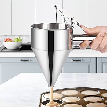 Stainless Steel Batter Dispenser - Perfect for Pancakes & More