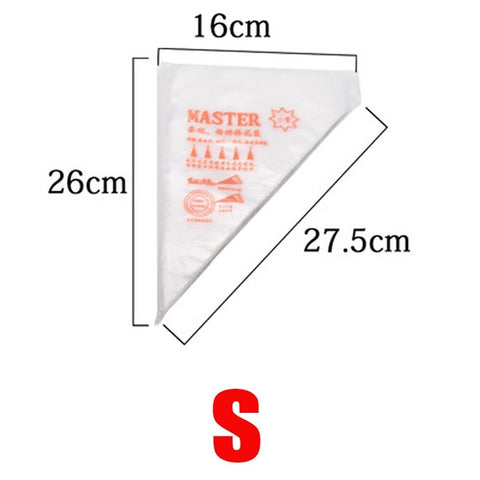 Icing Bags Master 100 pcs - Durable, Food Grade Piping Bags