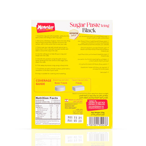 Sugar Paste Fondant Black - Perfect for Cake Decorating