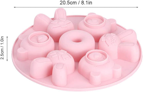 Cartoon Animal Shape Silicone Cake Mold for Chocolates and Treats