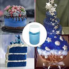 Blue Dust Powder For Mousse Cake Soft Candy