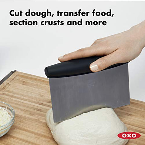 Premium Bench Scraper ,Stainless Steel Dough scraper and Chopper
