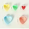 Heart Shaped Plastic Cutter Set for Baking and Cooking (5 PCS)
