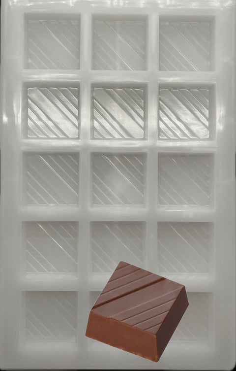 Small Square Cell Shape PC Polycarbonate Chocolate Mold