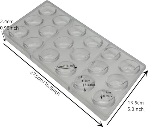 Coffee Bean Shape PC Polycarbonate Chocolate Mold: Ideal for Artisan Chocolates
