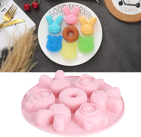 Cartoon Animal Shape Silicone Cake Mold for Chocolates and Treats