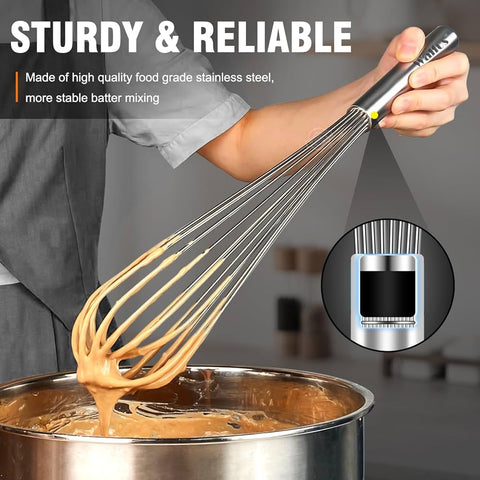 Commercial Stainless Steel Whisk, Large whisk, Stainless Steel