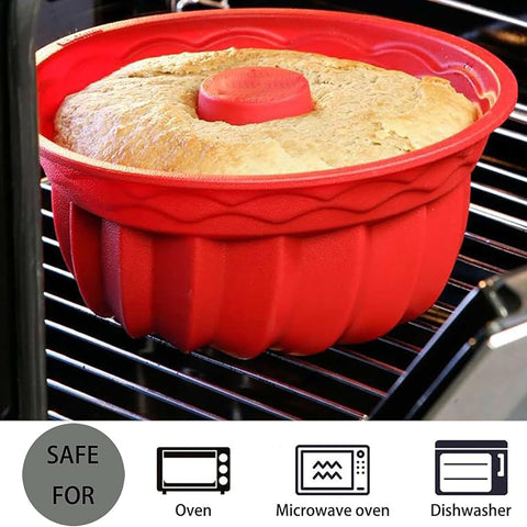 Silicone Cake Pan, Round, 24 cm, Non-Stick, BPA-Free