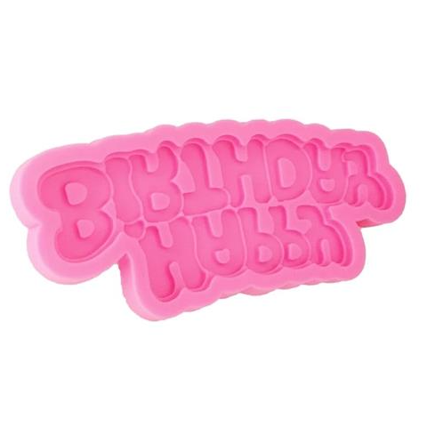Happy Birthday Shape Silicone Mold for Sugar Craft