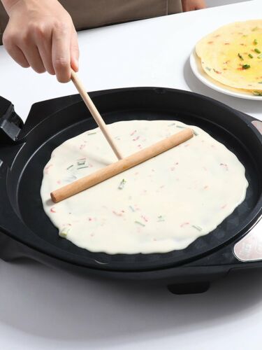 Natural Wooden Crepe Maker, 1Pcs Crepe Spreaders Set