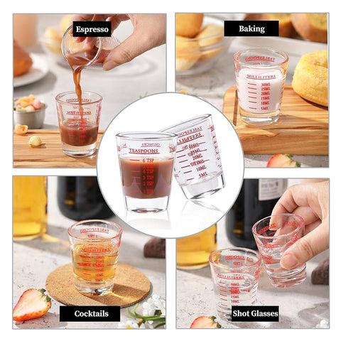 Shot Glasses Measuring cup Liquid Heavy Glass