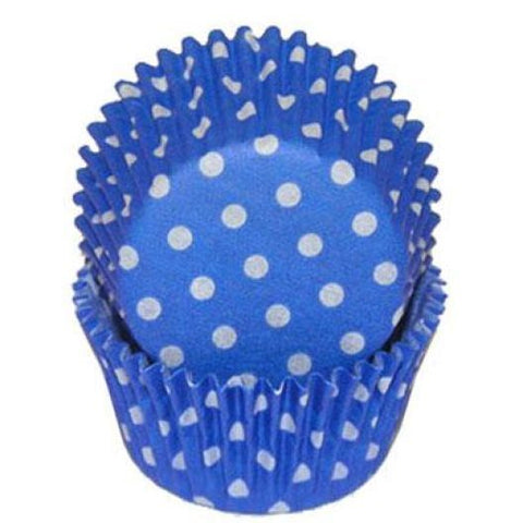 Cupcake Disposable Paper Blue With White Dots 100PCS