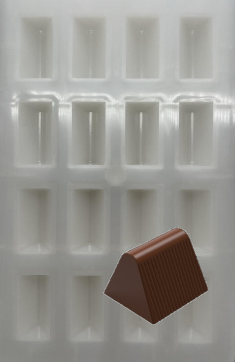 Triangle Shape PC Polycarbonate Chocolate Mold, 27.5 x 17 cm