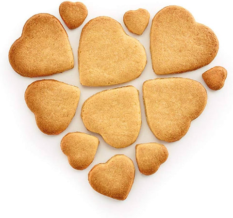 Heart Shaped Plastic Cutter Set for Baking and Cooking (5 PCS)