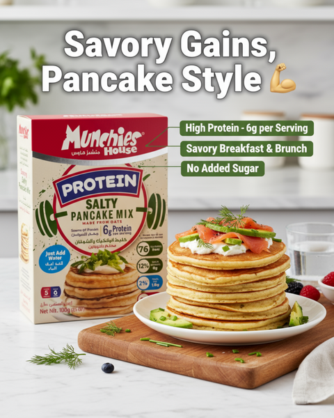 Salty Protein Pancake Mix, Egg-Free, Ready-to-Make